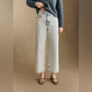 Sezane Light Blue Straight Leg Jeans